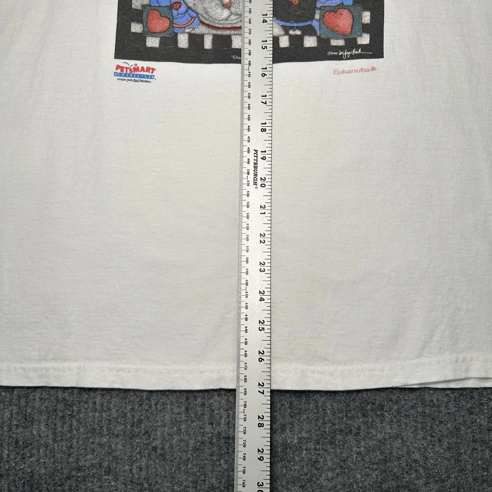 Vintage Petsmart Just A Buck Change Their Luck Adoption Art T Shirt 2001 Size XL